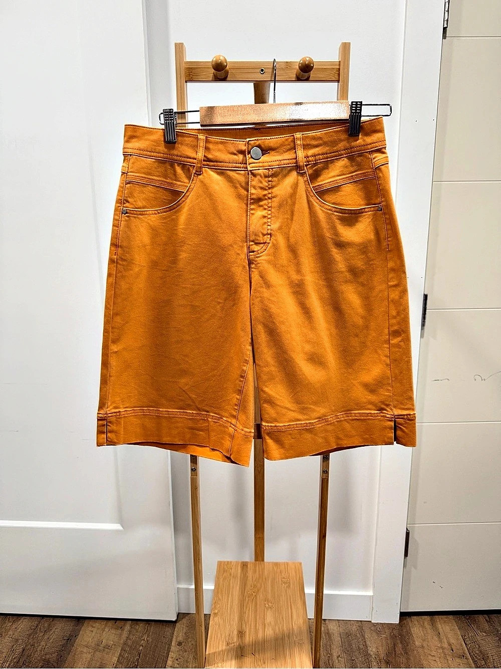 Tribal  Orange Bermuda Shorts  Like New